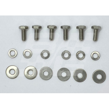 Image for MGA stainless steel front wing splash panel  fitting kit