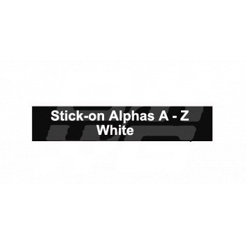 Image for STICK ON ALPHAS WHITE A-Z
