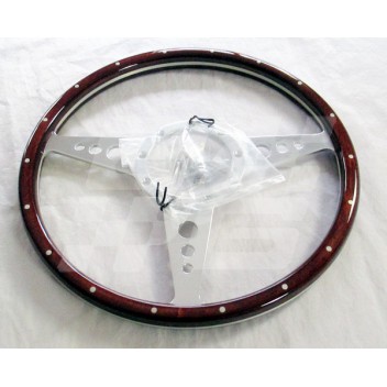 Image for 15 inch Light Wood Steering Wheel