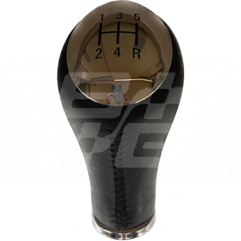 Image for Gearknob manual Black Leather + Chrome R75 ZT