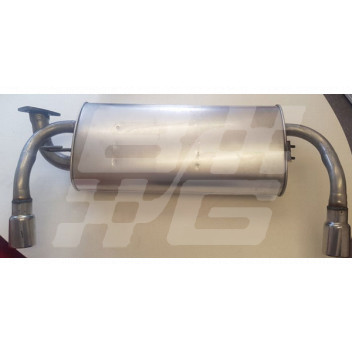 Image for Exhaust rear assembly LATE MGF oval tail pipe