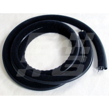 Image for Black Furflex door seal per METRE