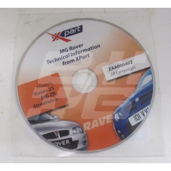 Image for MG Rover Technical info CD R25 ZR Streewise Xpart