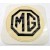 Image for TAX DISC HOLDER 'MG' BROWN/WHITE