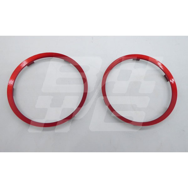 Image for MG3 Side Vent Surrounds Red - PAIR
