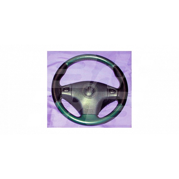 Image for LEATHER STEERING WHEEL BLACK
