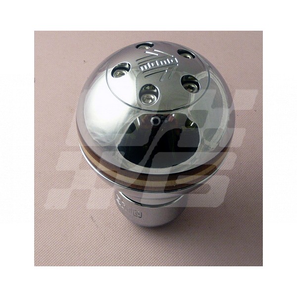 Image for SPHERE CHROME/WOOD GEAR KNOB
