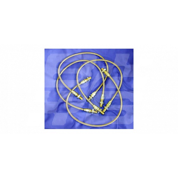 Image for Lotus Elise brake pipe set (4 pipes) stainless steel