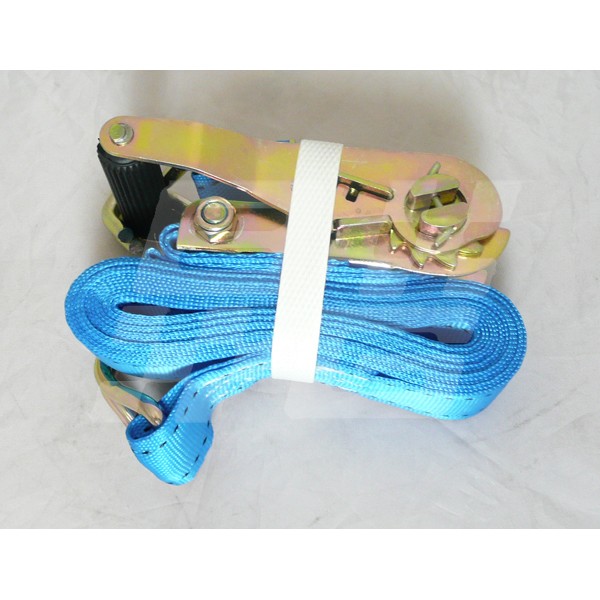 Image for 4.5m x 30mm MINI RATCHET STRAP WITH HOOKS 900KG