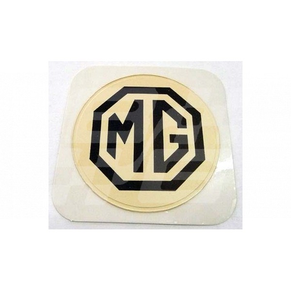 Image for TAX DISC HOLDER 'MG' BROWN/WHITE