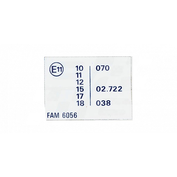 Image for 'E' LABEL (SILVER) FED 75-70N