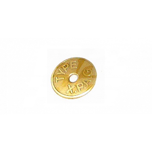 Image for BRASS BUTTON TAG (TC STYLE)
