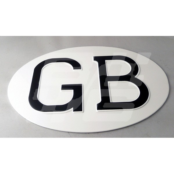 Image for GB plate alloy white black