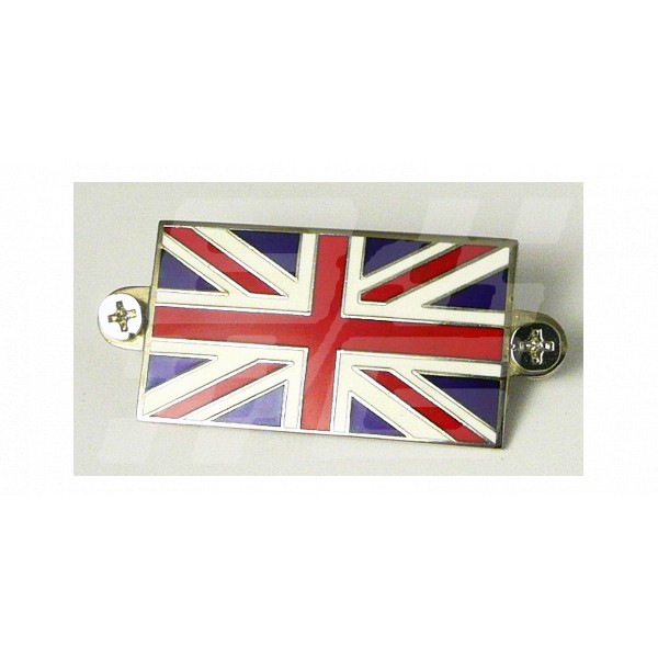 Image for Union jack badge Enamel (Bolt on)