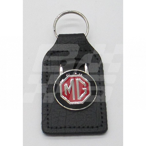 Image for Key Fob Black with MG in Red/Black
