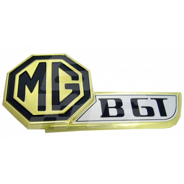 Image for MGB GT GOLD TAILGATE BADGE