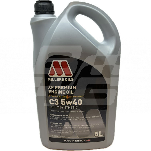 Image for XF Premium C3 5W40 Full Synthetic 5 Litre - MG6