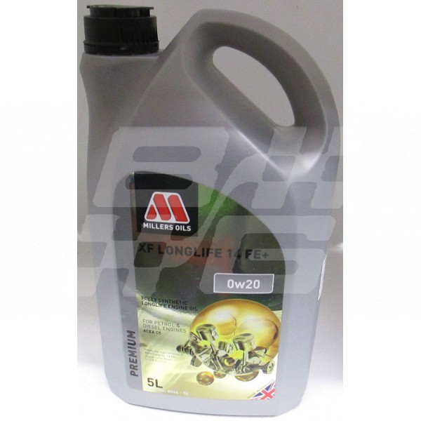 Image for XF Longlife 0w20 14FE Millers oil 5 litres