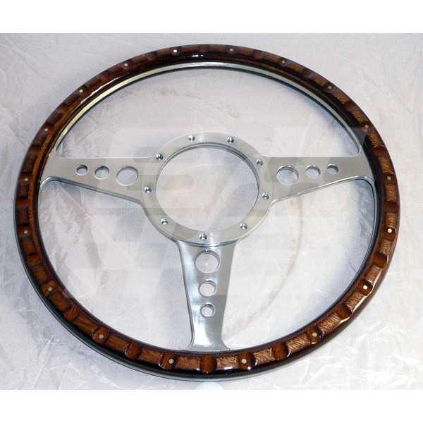 Image for STEERING WHEEL WOODRIM DISHED 14 INCH