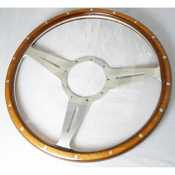 Image for STEERING WHEEL WOODRIM SLOTTED 14 INCH