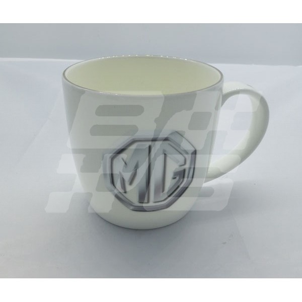 Image for MG China Mug White and Silver