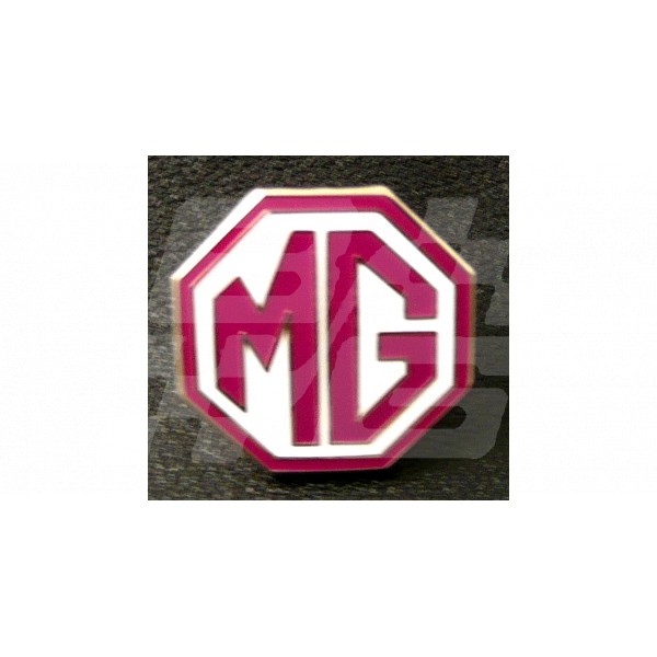 Image for PIN BADGE MG OCTAGON RED/WHITE