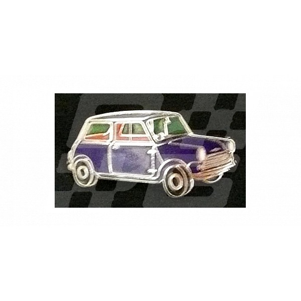 Image for PIN BADGE MINI SALOON BLUE