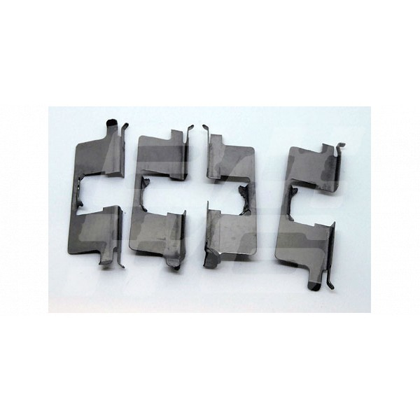 Image for Rear Brake pad top and lower shim (set of 4)
