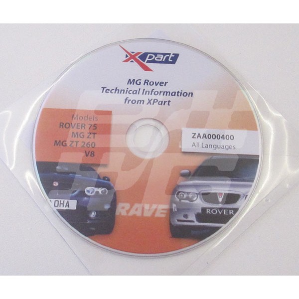 Image for MG Rover Technical info CD R75 ZT ZT 260 V8 Xpart